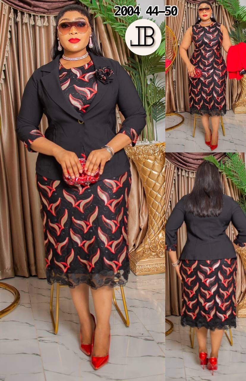 :
Classic Luxe 2-Piece Dress Set – Black Blazer Edition