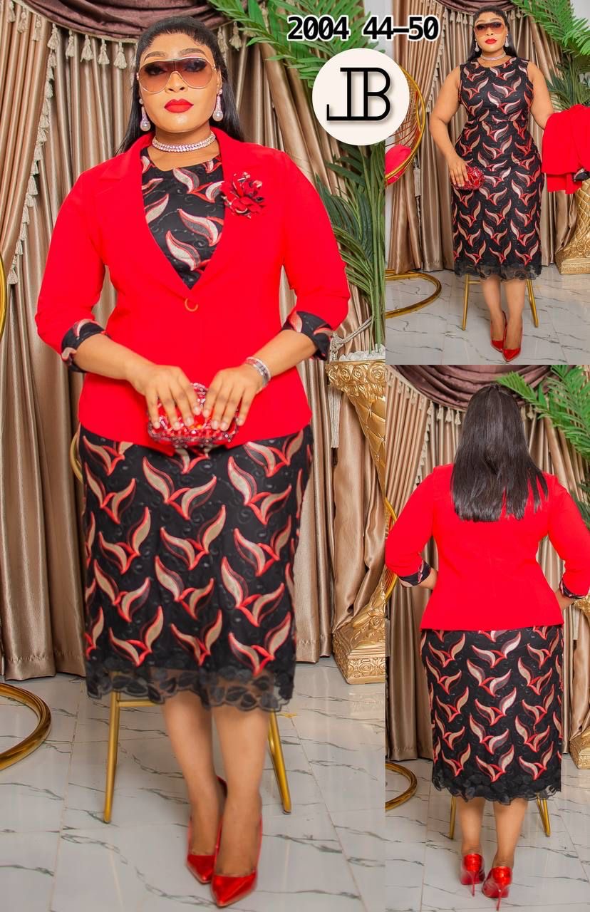 :
Classic Luxe 2-Piece Dress Set – Black Blazer Edition