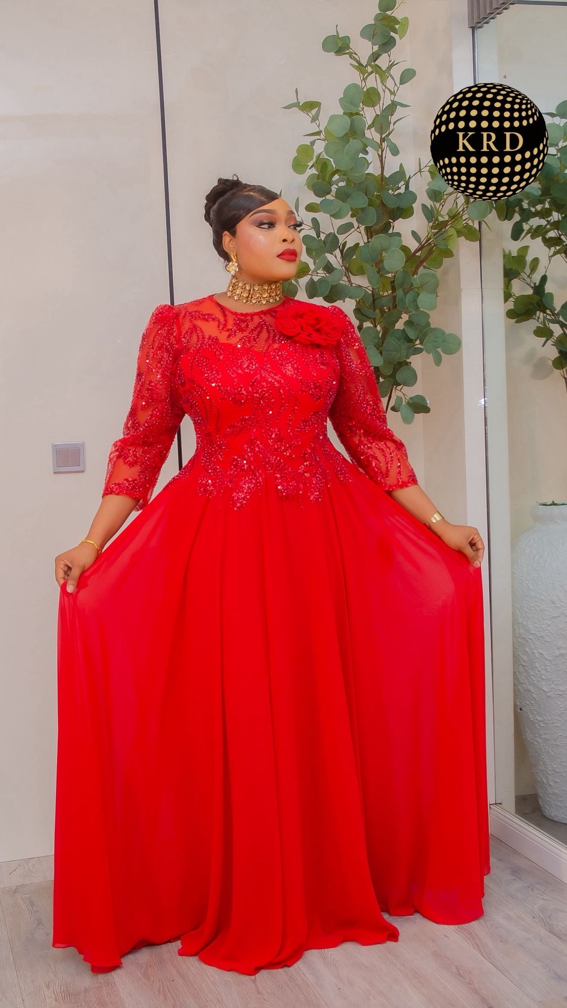 Royal Blossom Sequin Maxi Gown – Elegant Evening & Formal Dress